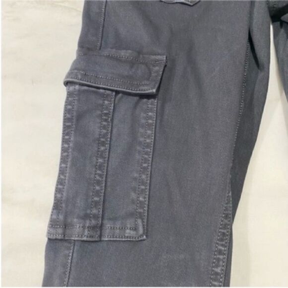 NWT Spanx Stretch Twill Ankle Cargo Pants Dark Gray Leggings - Picture 6 of 9